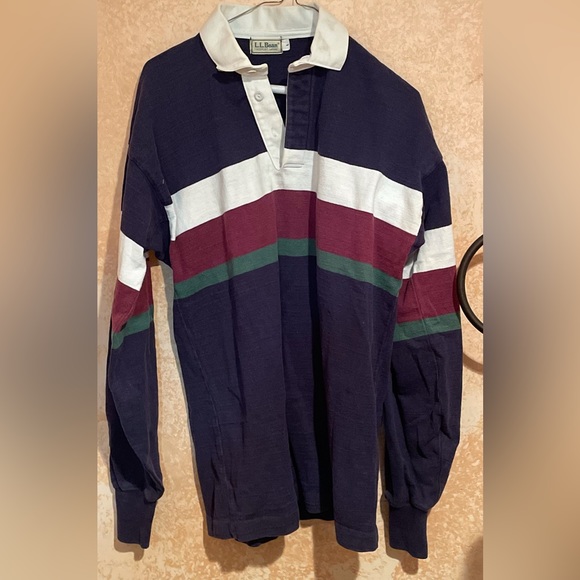 L.L. Bean | Shirts | Vintage 98s Ll Bean Classic Rugby | Poshmark